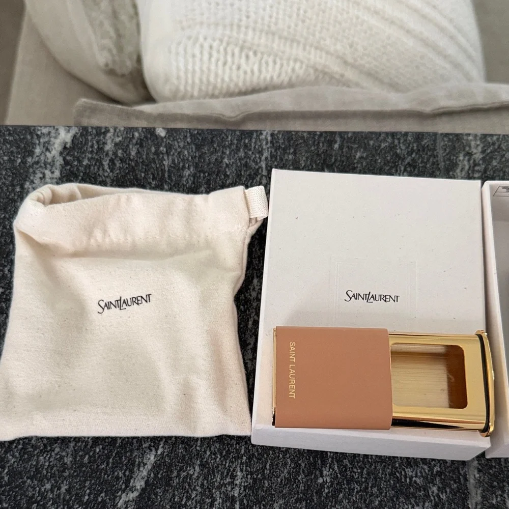 Brand new w/box Saint Laurent tsubota pearl leather compact pocket ashtray - Picture 2 of 4